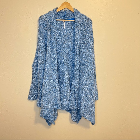 NWT Free People Blue BFF Cardigan in Big Blue - Picture 4 of 11
